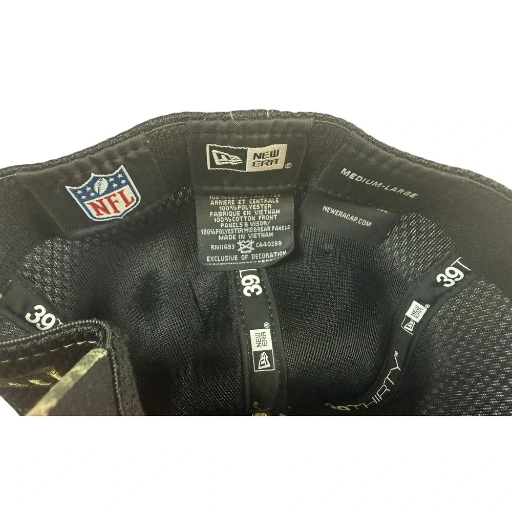 NEW ERA New England Patriots Realtree Camo 39THIRTY Flex Fit Hat M/L NFL - Picture 7 of 11